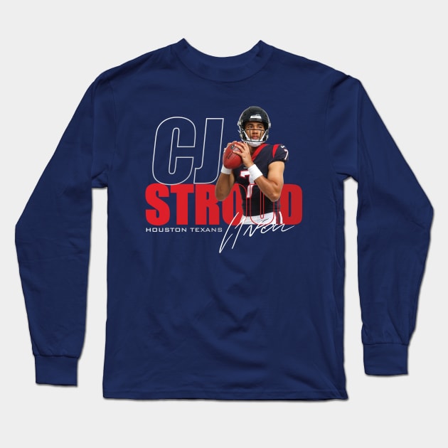 CJ Stroud Long Sleeve T-Shirt by Nagorniak
